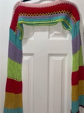 Fashion Nova Crochet Multicolor Balero. NWOT